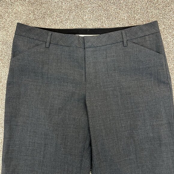 Gap Women's Perfect Trouser Pants Size 14 L Gray Stretch Mid Rise 35" Inseam EUC - Picture 3 of 15